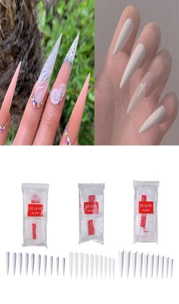 

600 nail tips french acrylic artificial false nails nail art decoration beauty women manicure tools9893686, Red;gold