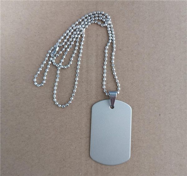 

sublimation blank dog tag necklaces pendants transfer blank diy custom necklace pendant consumable2482633, Silver