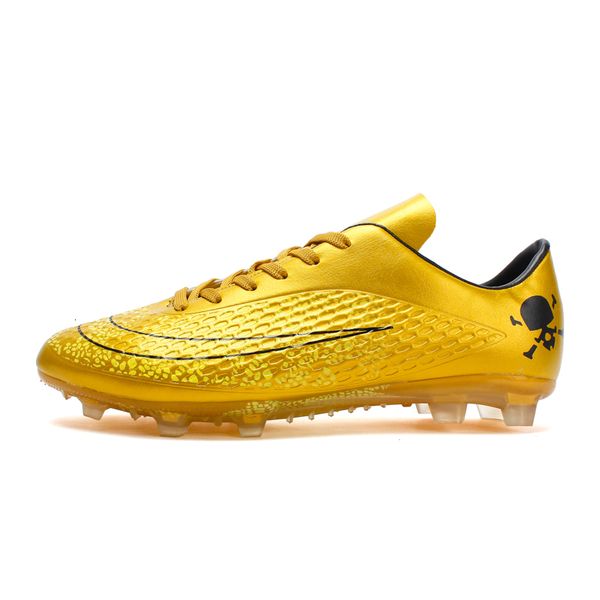 

dress shoes low ankle tf ag football sneakers for footwears gold orange soccer men non slip sport training 230714, Black