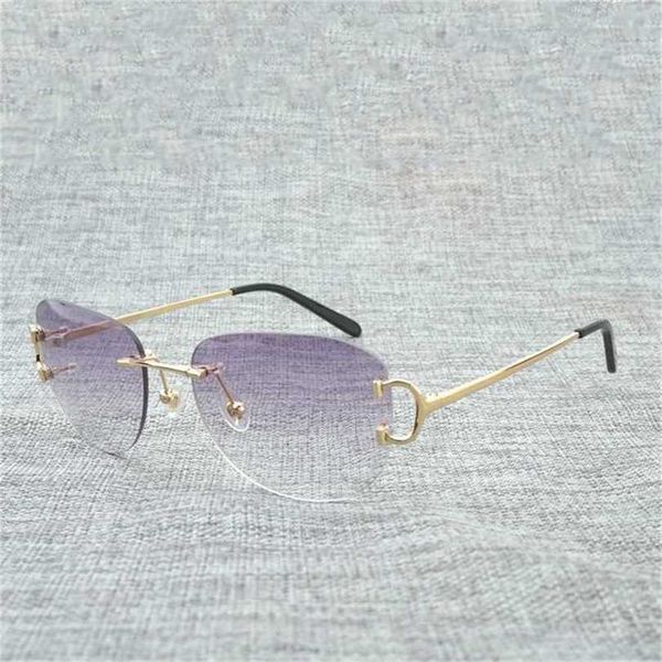 

sunglasses 2023 trend designer random wire men oval cutting shadow women glasses for beaching drivingkajia new, White;black