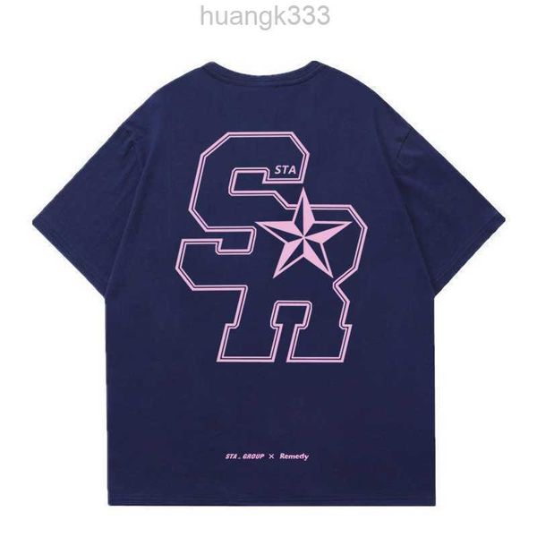 

stussys sta xrmd sr summer casual minimalist letter american street loose round neck couple short sleeve t-shirt men's fashion brand, White;black