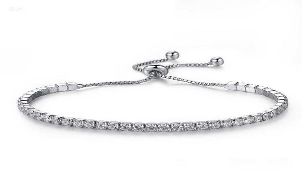 

silver plated bracelets full diamond crystal chain fit rhinestone bangle bracelet women female gift br0021975625, Golden;silver