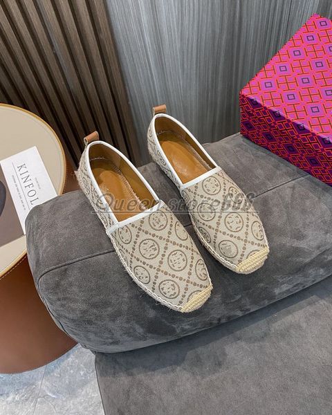 

2023 tory designer flat fisherman shoes women's fashion one-step spring and autumn woven casual single shoe leather loafers dress shoes, Black