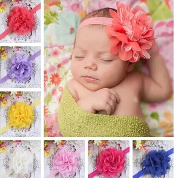 

baby girl headband newborn headbands shabby chic flower hairband lace headband hair accessories5275404, Silver