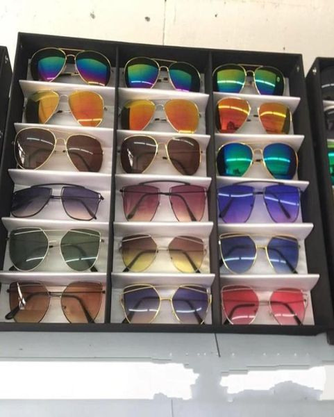 

18pcs glasses storage display case box eyeglass sunglasses optical display organizer frames spectacles tray 34 w27730303, Black;white