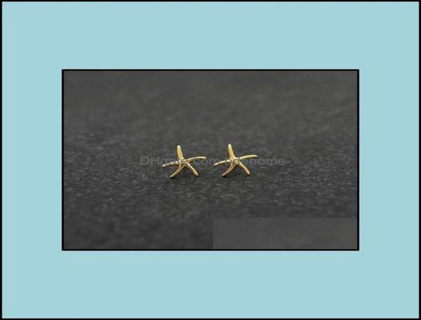 

stud stud earrings jewelry fashion starfish zinc alloy sier plated earring marine biological for women whole drop delivery 2025653817, Golden;silver