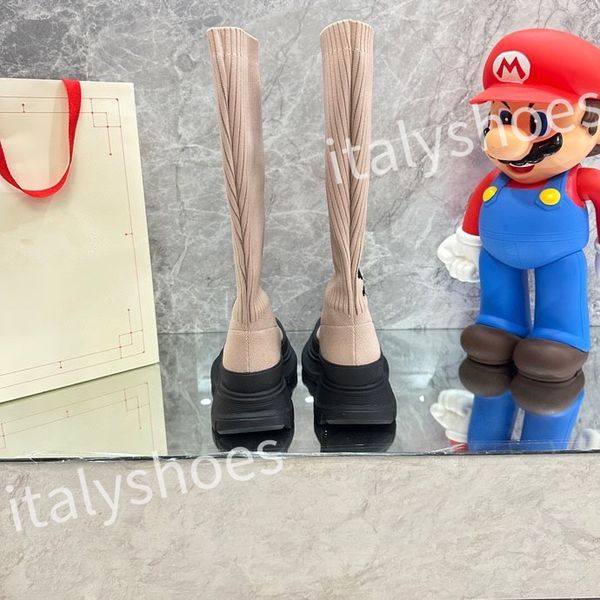 

new luxury sock shoes high sneakers mens womens designer sneaker beige all black graffiti fashion socks booties casual shoe xsd221120