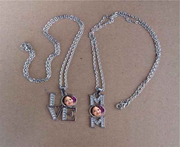 

sublimation mom necklaces pendants for mother039s day transfer printing materials consumables6052652, Silver