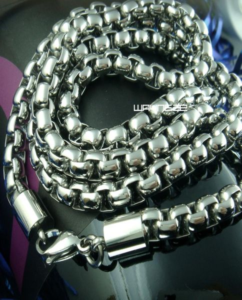 

60cm charming men silver tone 316l stainless steel necklace fashion jewelry n2611682323
