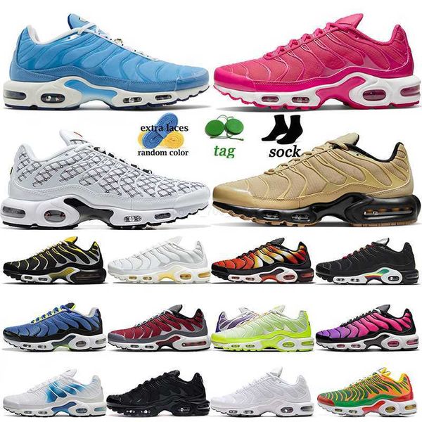 

airs tn max plus men women running shoes with socks armax tnplus dusk triple white black viotech spray paint social fc grape terrascape trai