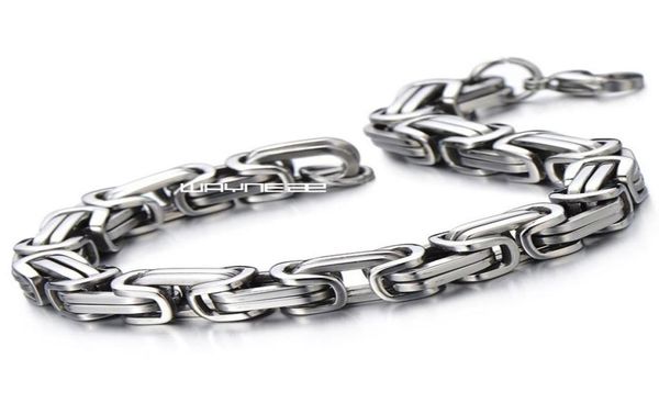 

men 9k 9ct white gold gf 215cm length 8mm width heavy bracelet bangle b1062346107, Black