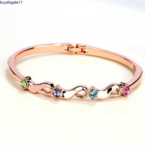 

2023 new fashion accessories edition jewelry crystal bracelet women's wearing - chunfeng story, Silver