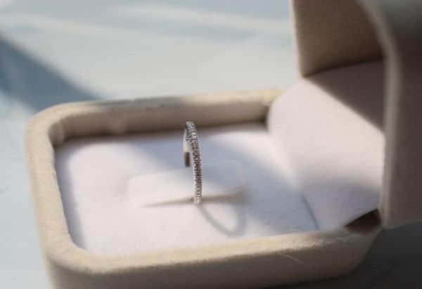 

925 sterling silver beautiful full crystal stylish womens thin band rings size 6 7 8 wedding party index finger ring female birthd6164669