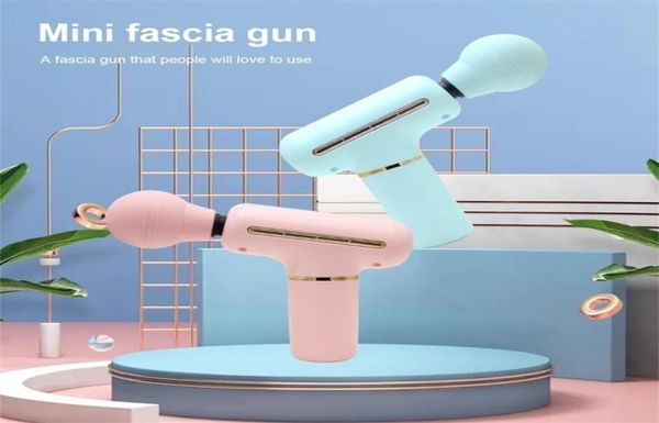 

full body massager deep muscle massage gun electric massager mini fascia gun pistol for body neck back vibration slimming relaxati2777814