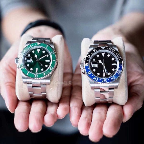 

designer watches greenwater oystersteel perpetual dte mens watch two tone oyster bracelet blue dial watch 41mm screwdown crown green cerachr, Slivery;golden