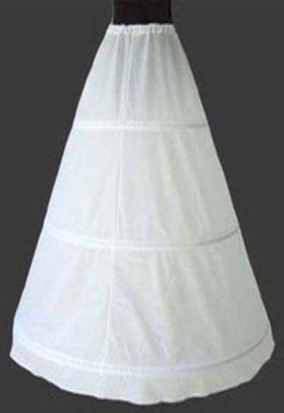 

classic bridal crinoline petticoats one layer 3 hoops full length wedding dress saree petticoat in stock9056300, White
