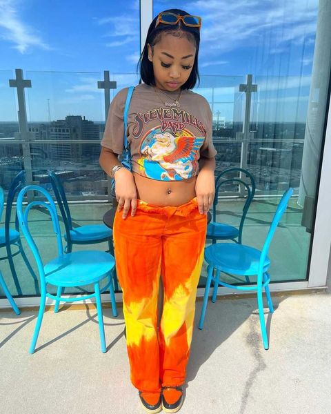 

2023ins street spicy girl summer new pegasus print t-shirt short sleeve women's wear, White