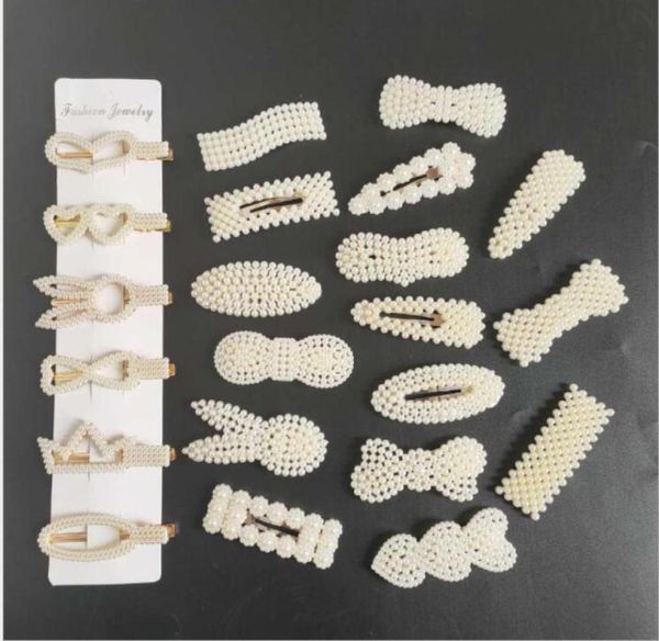 

jewelry cute woman design pearls hairpins creative baby hair girl clips barrettes lady party accessories gift mixed sent8507833, Red;brown