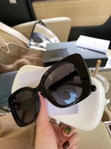

Fashion sunglasses 2023 New Xiaoxiangjia Sunglasses for Women with Advanced Sense UV Protection 5422 Diamond Inlaid Letter Driving Glasses
