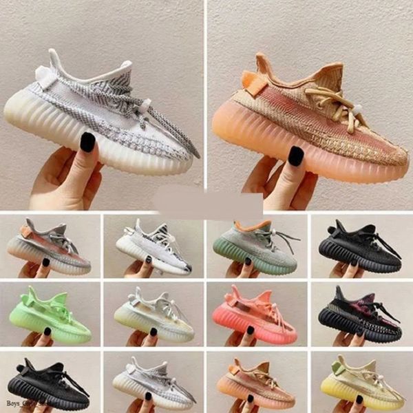 

eur24-35 designers kids shoes toddlers trainers v2 clay black triple white antlia children sneakers boys girls athletic outdoor shoe