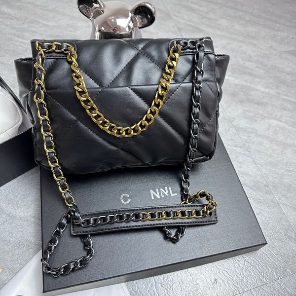 

designer bag crossbody bag luxury handbags totes bags fashion shoulder bag channel chain bag clutch flap women check velour thread purse wit