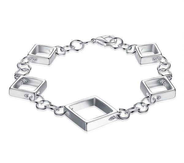 

whole 925 sterling silver plated lobster charm bracelets lknspch2041442998, Black