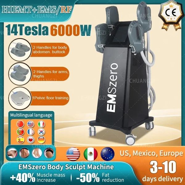 

emszero machine beauty equipment 14 tesla 6500w neo hi-emt ems muscle sculpting stimulator hot