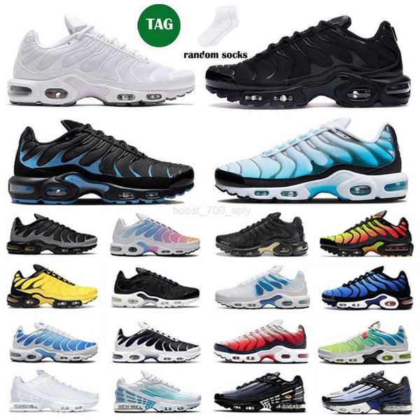 

tn men traniers running shoes triple white black ice obsidian unity oreo sky blue grape plus 3 comfortable durable women sneakers