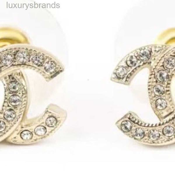 

channel stud earrings pearl diamond drop gold earrings designer for woman fashion brand not fade silver wedding earings, Golden;silver