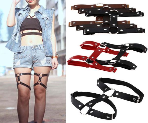 

choker necklace harajuku goth punk street nightclub hard girl loves leather round thigh ring foot ring double row garter belt2135077, Golden;silver