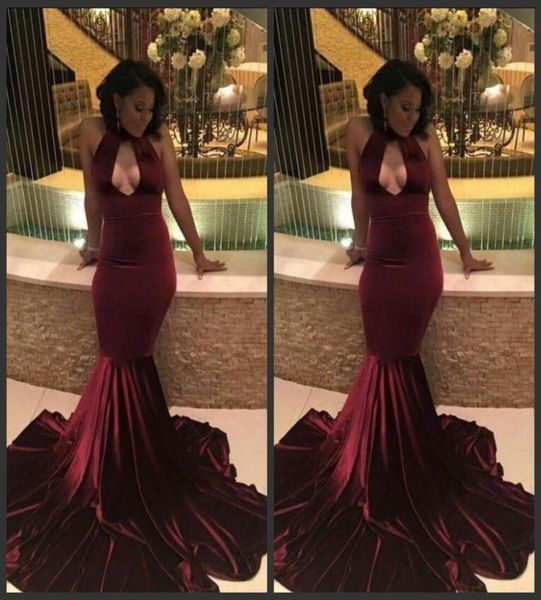 

charming mermaid prom dresses art decoinspired neck sleeveless formal evening dresses ruffles sweep train custom made women party7035473, Black