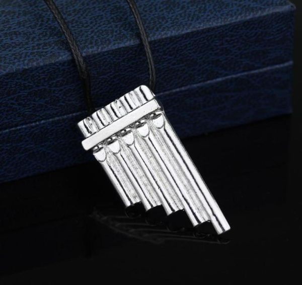 

chains fashion jewelry charm necklaces peter pan magic flute pendant necklace for men and women5961429, Silver