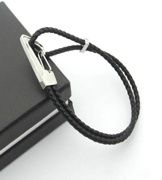 

luxury designer bracelet for man bracelets leather stainless steel love punk bangle2004704, Golden;silver