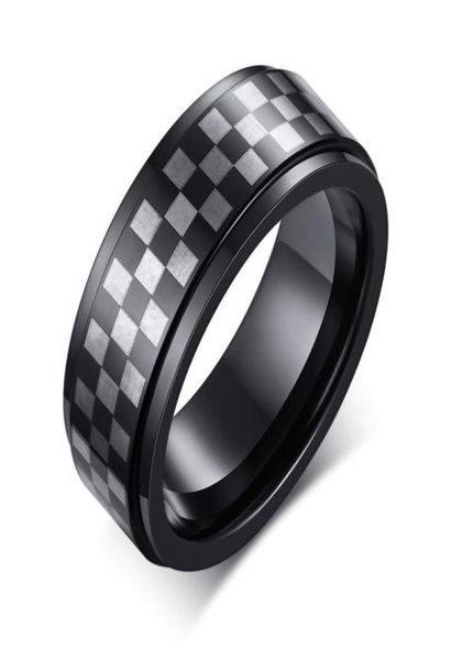 

unique checkerboard grid mens tungsten wedding band ring 8mm comfort fit us size 8 to 121747818, Silver