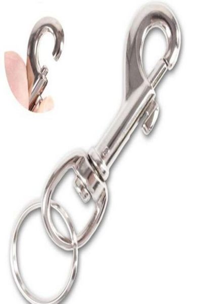 

50pcs street big ring key chain rock punk trousers key chains pant keychain hiphop strong metal hipster belt clip key fob hardware7970778, Slivery;golden