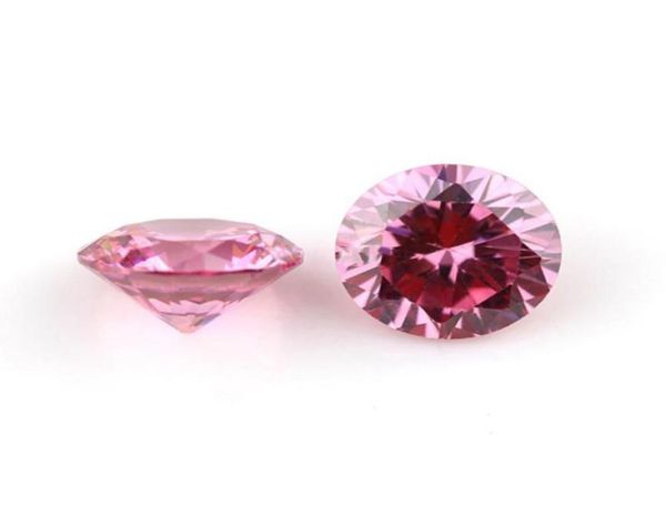 

good quality 3a round european machine cut 24375mm pink color synthetic loose cubic zirconia gemstone for jewelry making 1000pc5602337, Black
