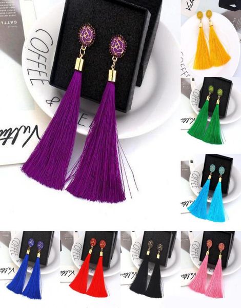 

new rose hollow out women earrings colorful fringed earrings fashion tassels earring rose tassel earrings for women jewelry xmas g6023856, Silver