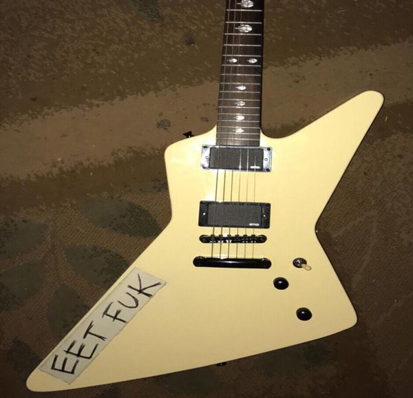 

aged quality electric guitar jameshetfield white eet fuk012241159
