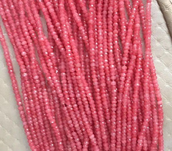 

s promotion 2x4mm pink faceted rondelle gems beads 15quot 4pcslot2770952, Green;white