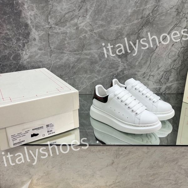 

new designer calfskin casual shoes reflective vintage leather trainers fashion leisure shoe platform lace-up print sneaker xsd221135, Black