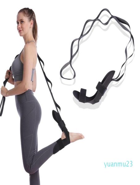 

resistance bands yoga stretch strap with loops foot flexibility stretcher plantar fasciitis stretching belt leg exercise sports ro3096502