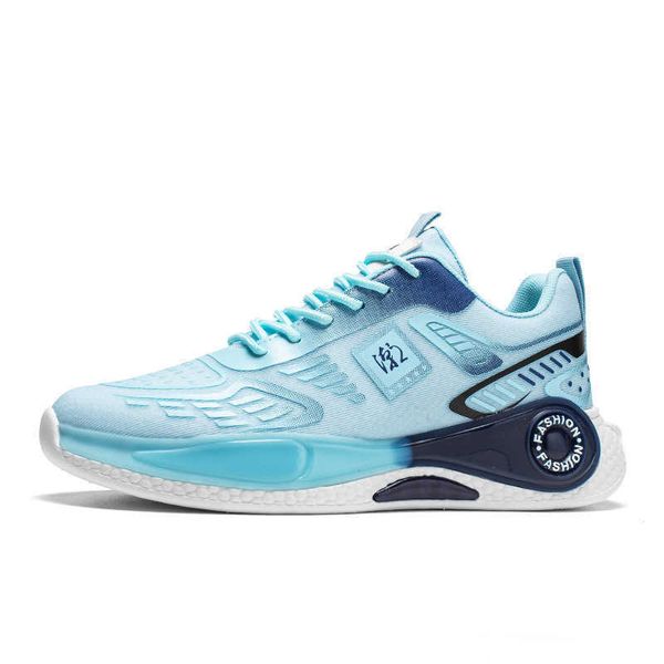 

mens running shoes new breathable mesh sneakers man soft sole lightweight sports trainers blue white black