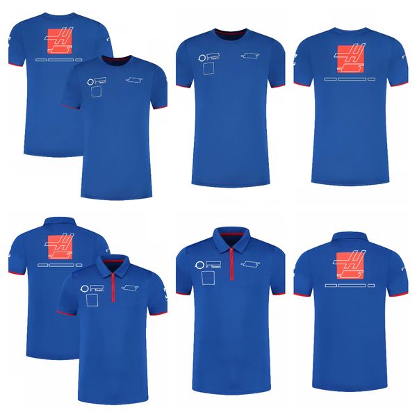 

f1 racing suit men's lapel team t-shirt polo shirt men's plus size short sleeve