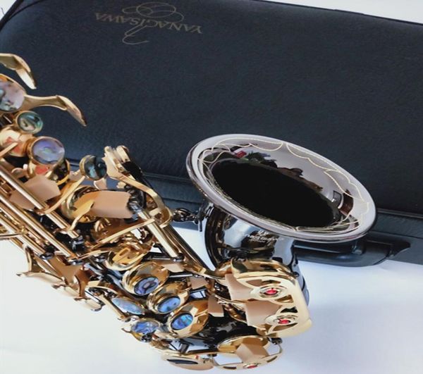 

yanagisawa s991 bbtuen curved soprano sax instruments super professional mouthpiece black nickel gold with case2308506