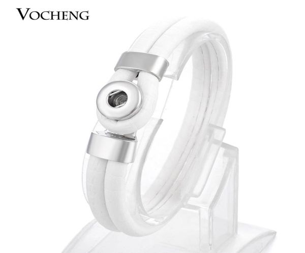 

vocheng small noosa interchangeable pu leather 12mm ginger snap jewelry charm bracelet trend jewelry vb0212318519, Golden;silver