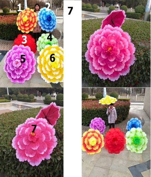 

70cm retro chinese peony flower umbrella favors props dance performance props wedding pograph fancy dress 80cm 90cm 100cm 110cm5603713