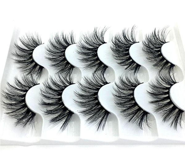 

2020 new 5 pairs 100 real mink eyelashes 3d natural false eyelashes mink lashes soft eyelash extension makeup kit cilios 0164980261
