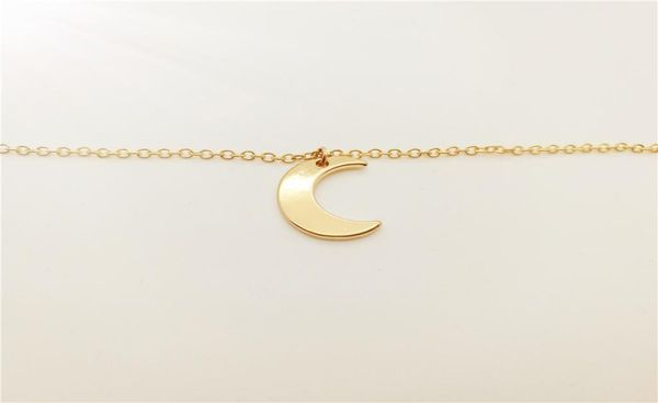 

5pcs b067 cute crescent moon bracelet simple half moon bracelet galaxy moon bracelets jewelry for lady women1470780, Golden;silver