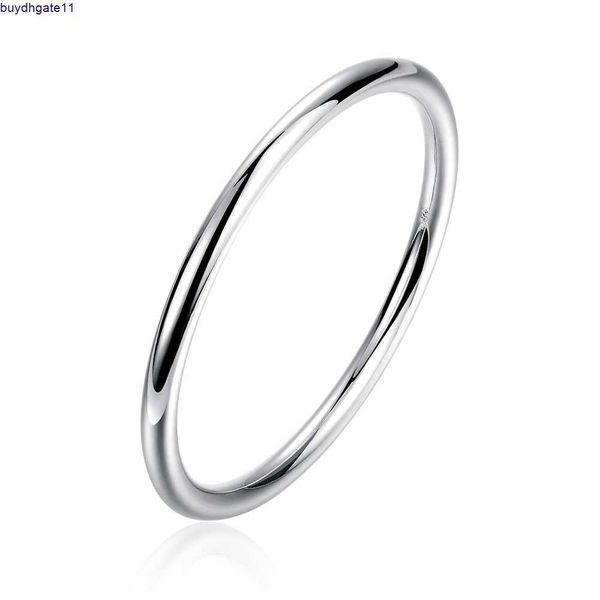 

2023 new fashion accessories smooth round bracelet women's simple in japan south korea, Silver