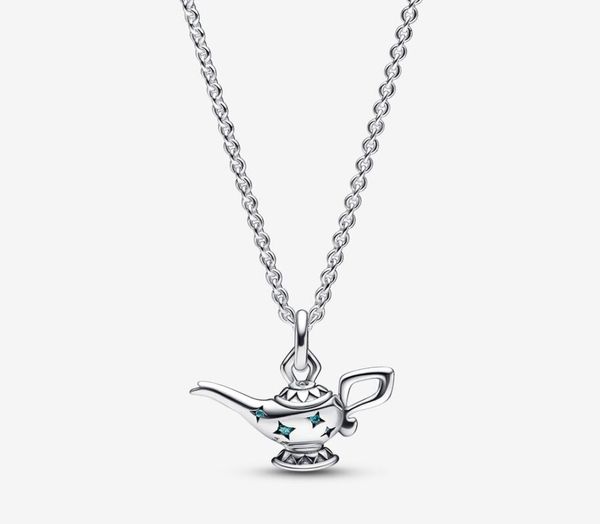 

925 sterling silver aladdin lamp pendant collier necklace fashion wedding engagement jewelry making for women gifts3876342